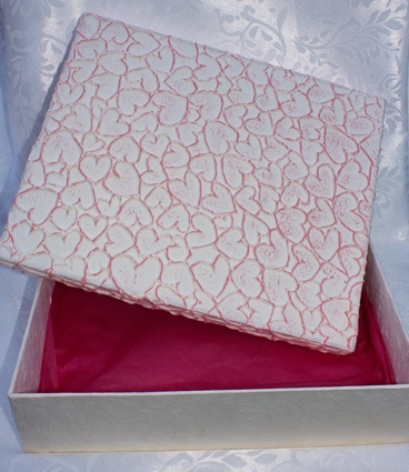 Kadodoos roze harten - geschenkdoos
